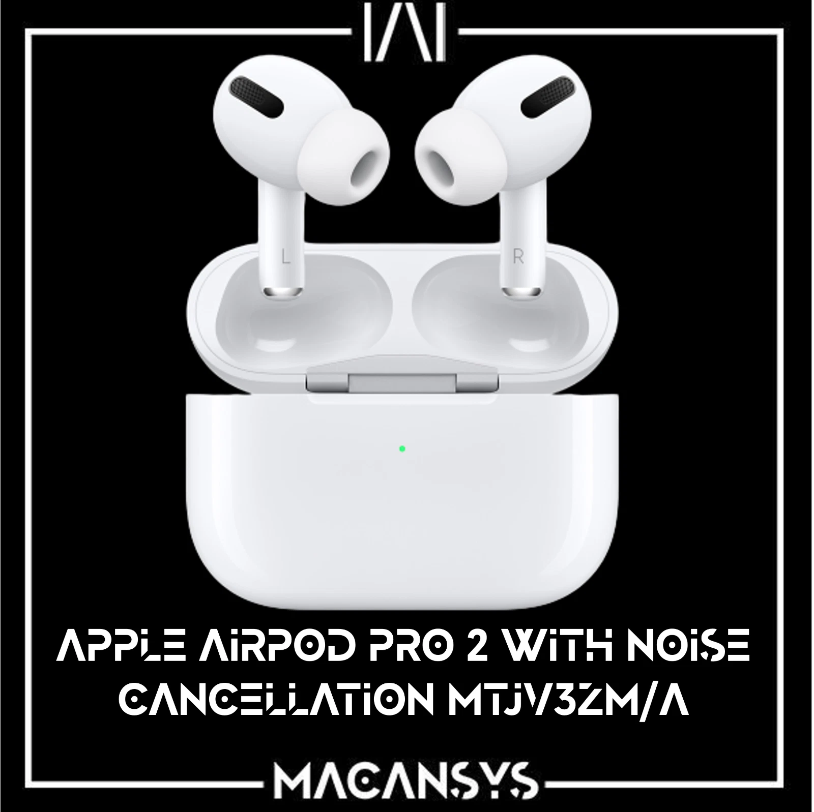 Apple AirPods Pro 2nd Generation with MagSafe Charging Case USB C WhiteMTJV3ZMA (2)