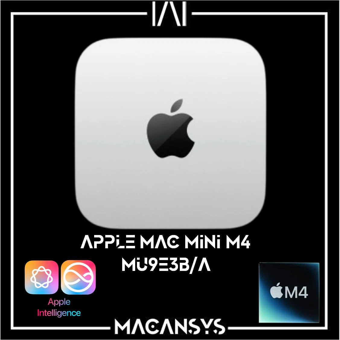 Apple Mac mini M4 Chip 10 Core CPU 10 Core GPU 16 GB 512GB Silver MU9E3BA webp