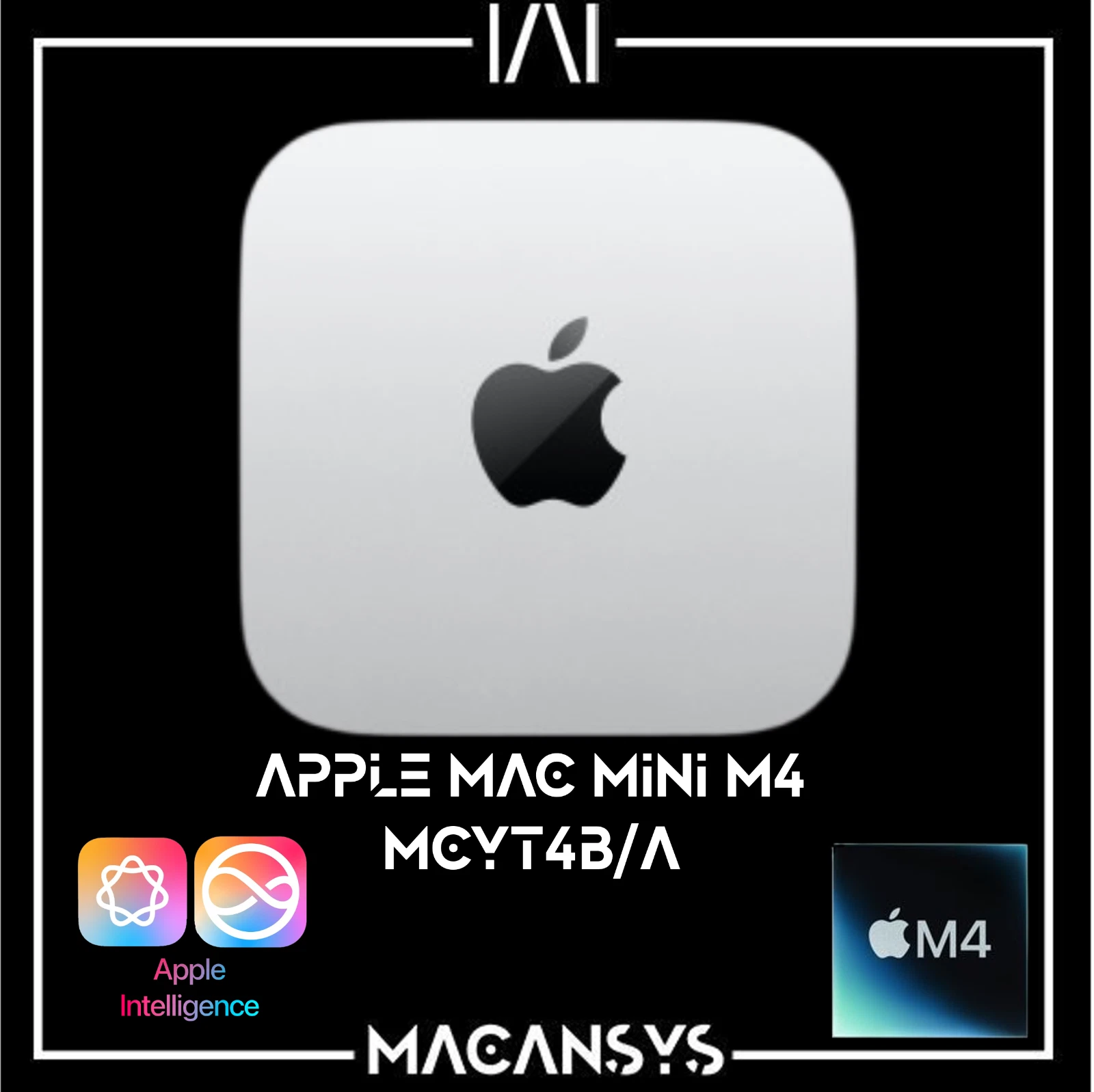 Apple Mac mini M4 Chip 10 Core CPU 10 Core GPU 24 GB 512GB Silver MCYT4BA