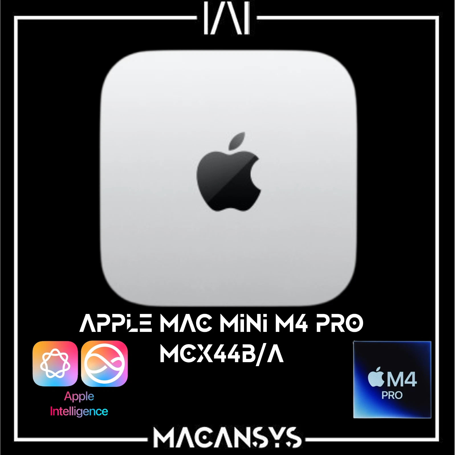 Apple Mac mini M4 Pro Chip 12 Core CPU 16 Core GPU 24GB 512GB MCX44BA Silver