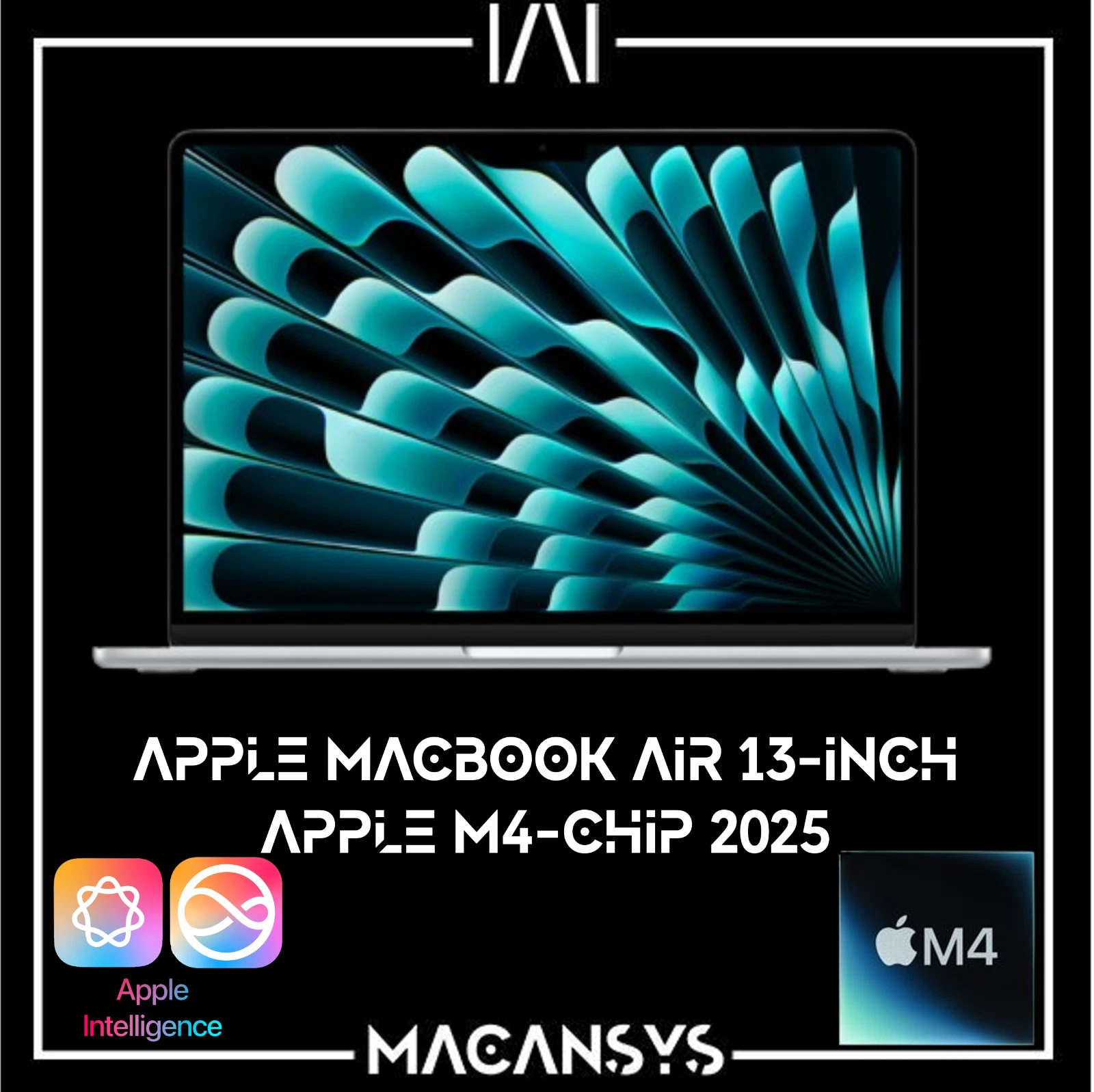 Apple MacBook Air 13 Inch M4 2025 10C CPU 10C GPU 16 GB 256GB Silver MW0W3BA