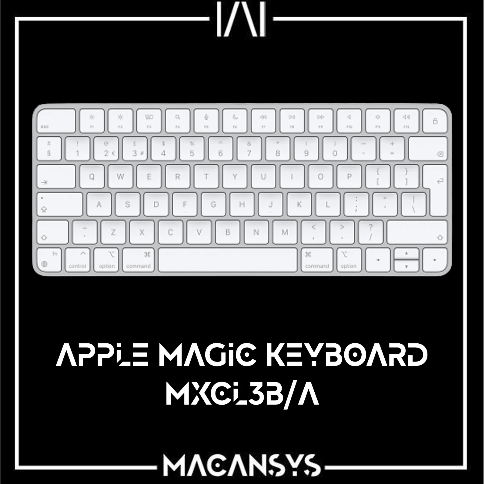 Original Apple Magic Bluetooth UK Keyboard White USB C Charging MXCL3BA