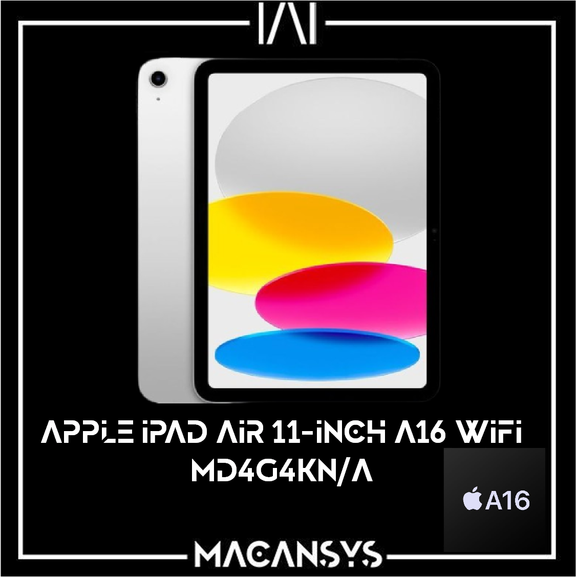 Apple iPad Air 11 Inch A16 Chip 2025 WiFi 6 5C CPU 4C GPU 256GB MD4G4KNA Silver