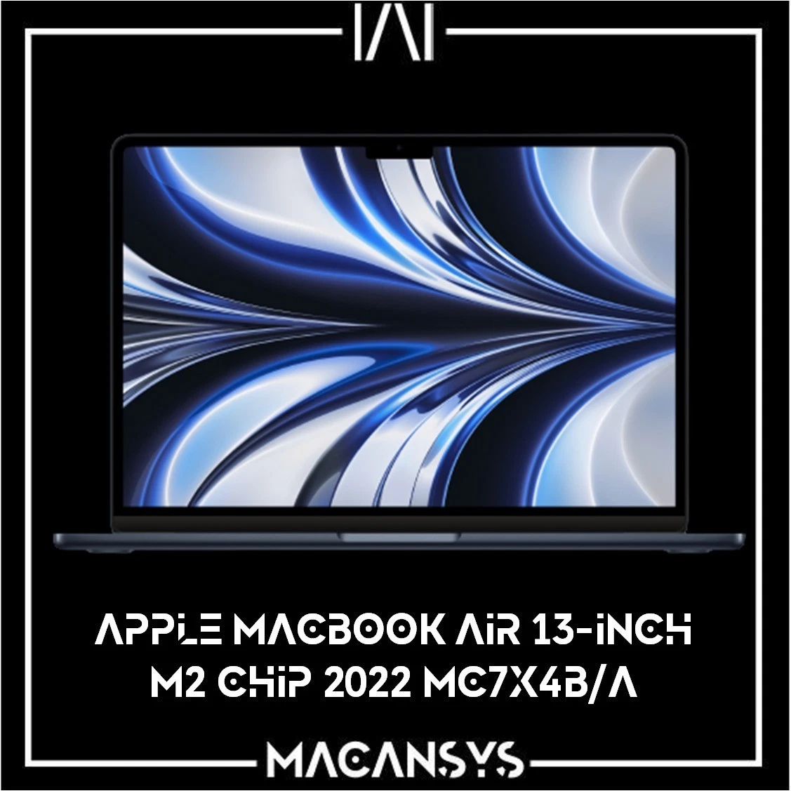 Apple MacBook Air 13Inch M2 8C CPU 8C GPU 16 GB Ram 256GB SSD MC7X4BA Midnight