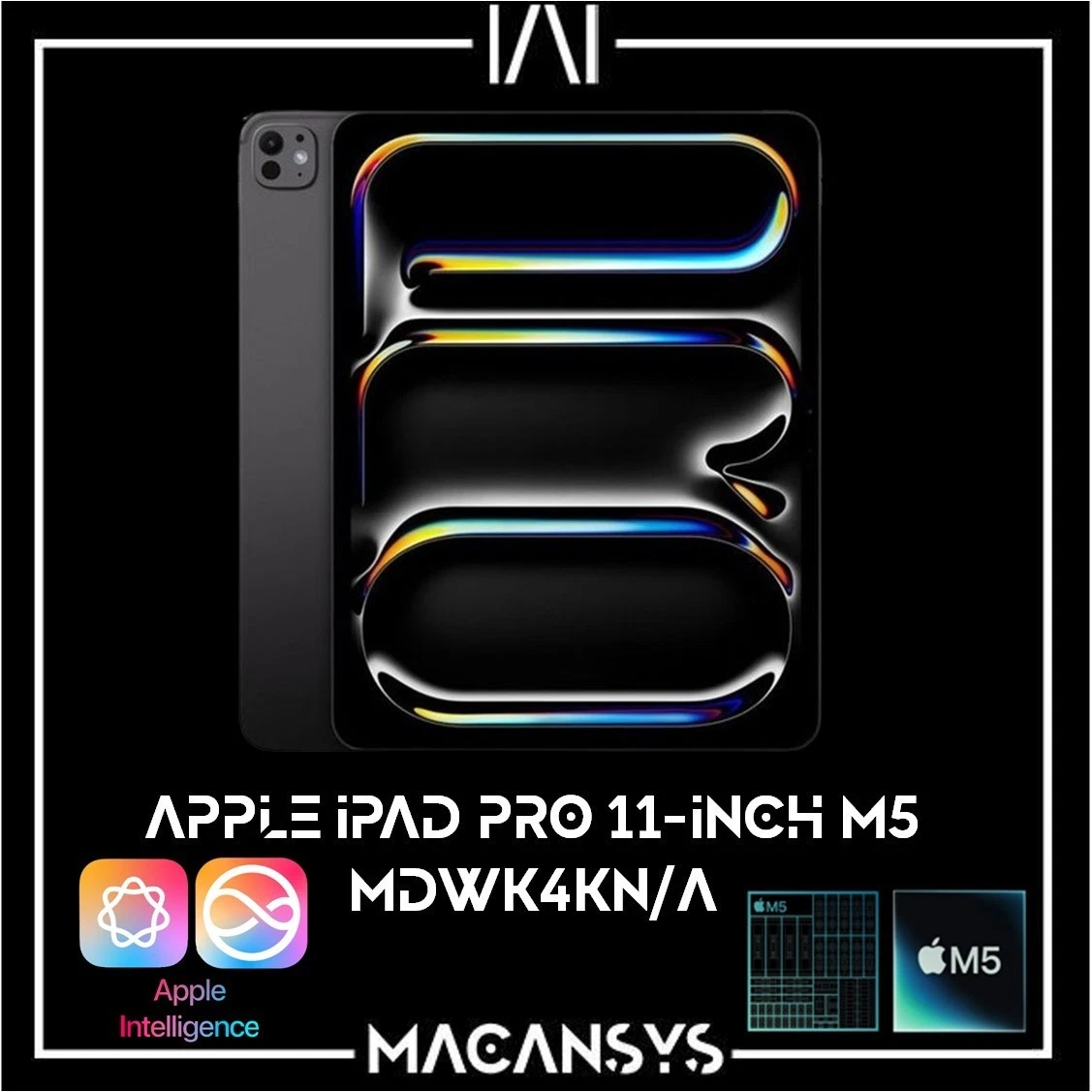 Apple iPad Pro 11 Inch 2025 M5 9C CPU 10 C GPU 12 GB Ram 256 GB Wi Fi7 MDWK4KNA