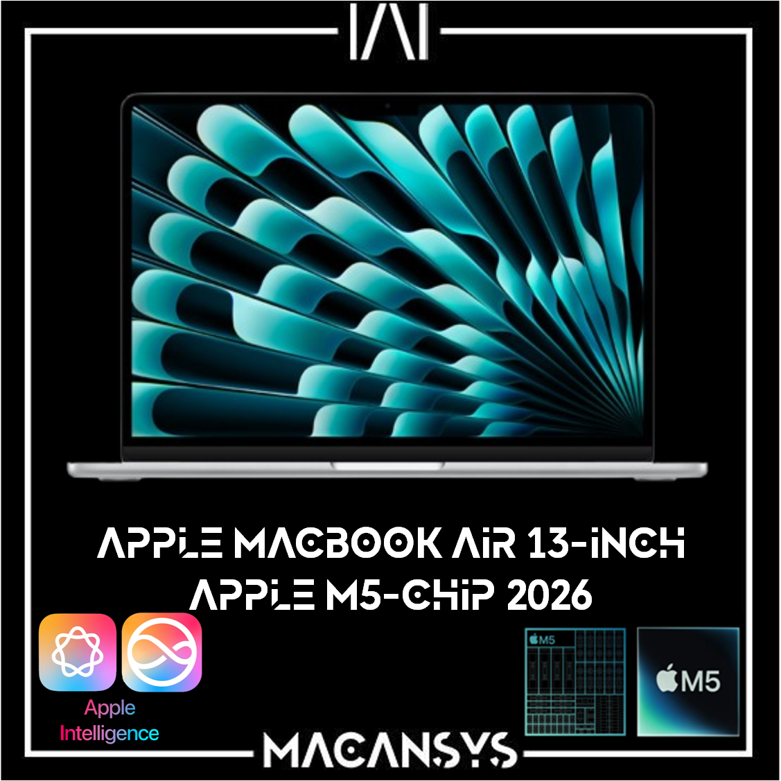 Apple MacBook Air 13 Inch M5 2026 10C CPU 8C GPU 16 GB 512 GB Silver MDH74BA