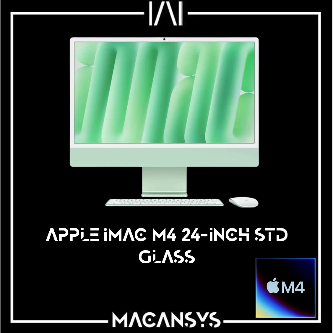Apple iMac 4.5K 24 Inch M4 10C CPU 10C GPU 24 Gb 1 TB Std Glass Green Z1K3000FT