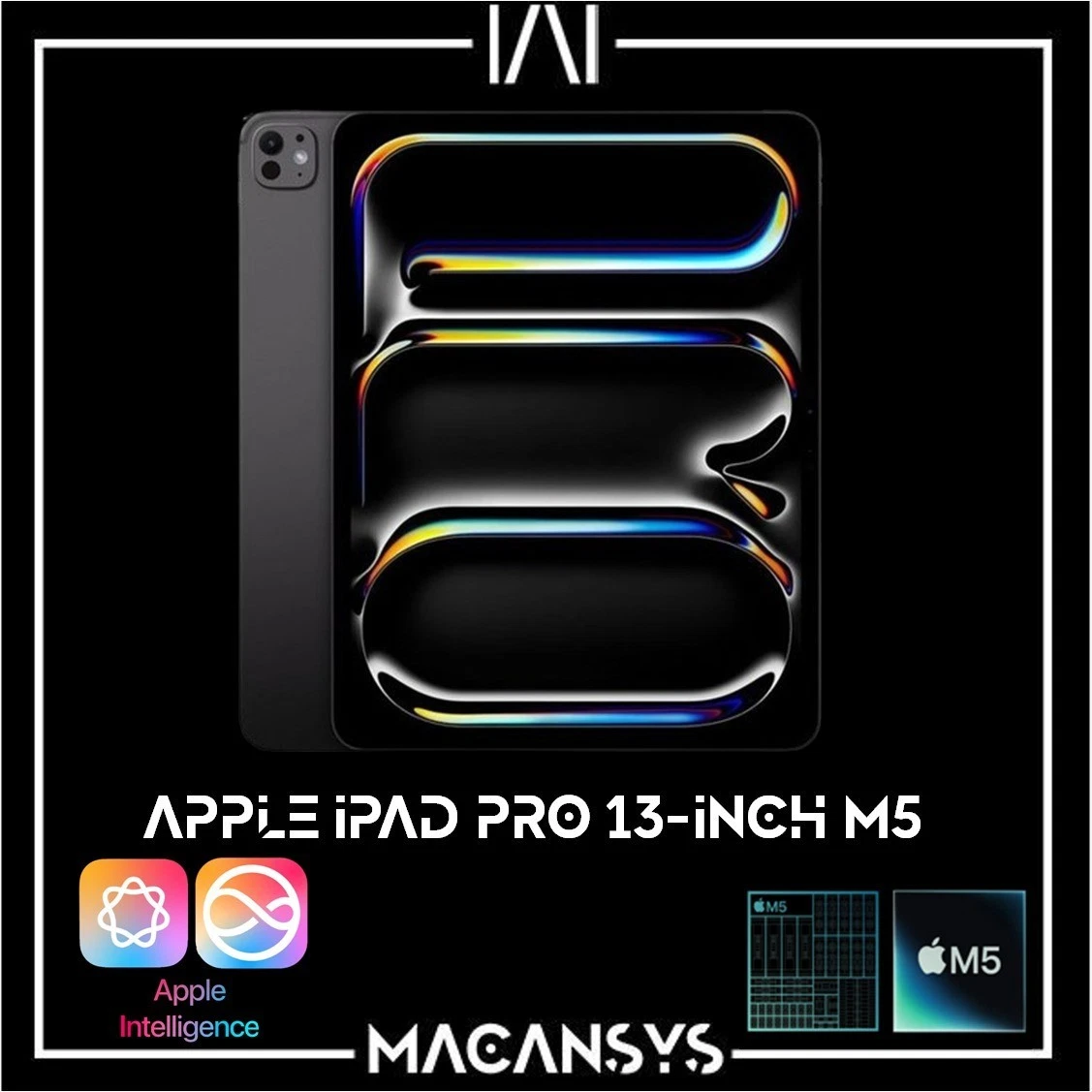 Apple iPad Pro 13 Inch 2025 M5 9C CPU 10 C GPU 12 GB Ram 512GB Wi Fi7 MDYM4KNA
