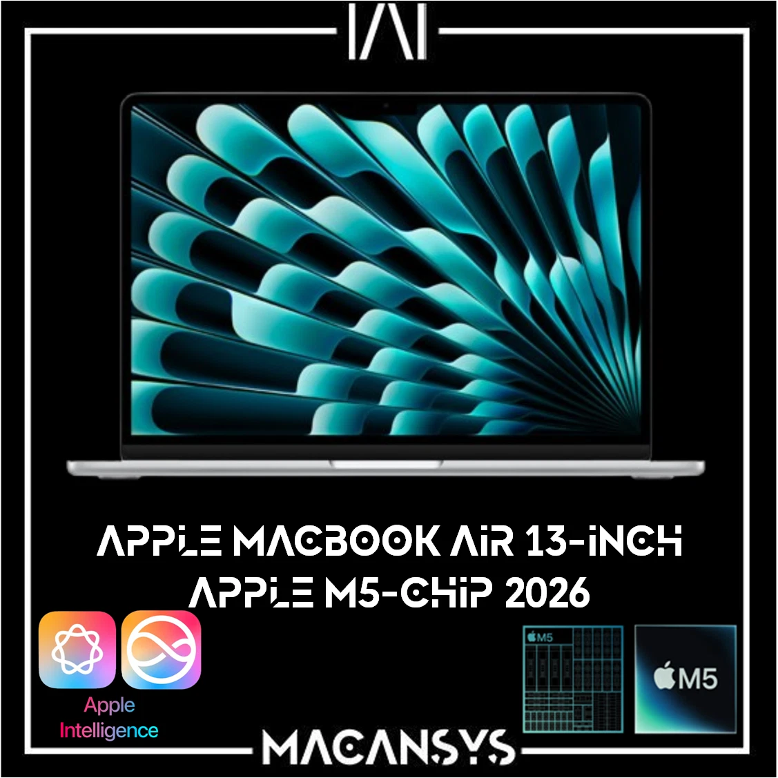 Apple MacBook Air 13 Inch M5 2026 10C CPU 10C GPU 16 GB 1TB SSD MDH84BA Silver