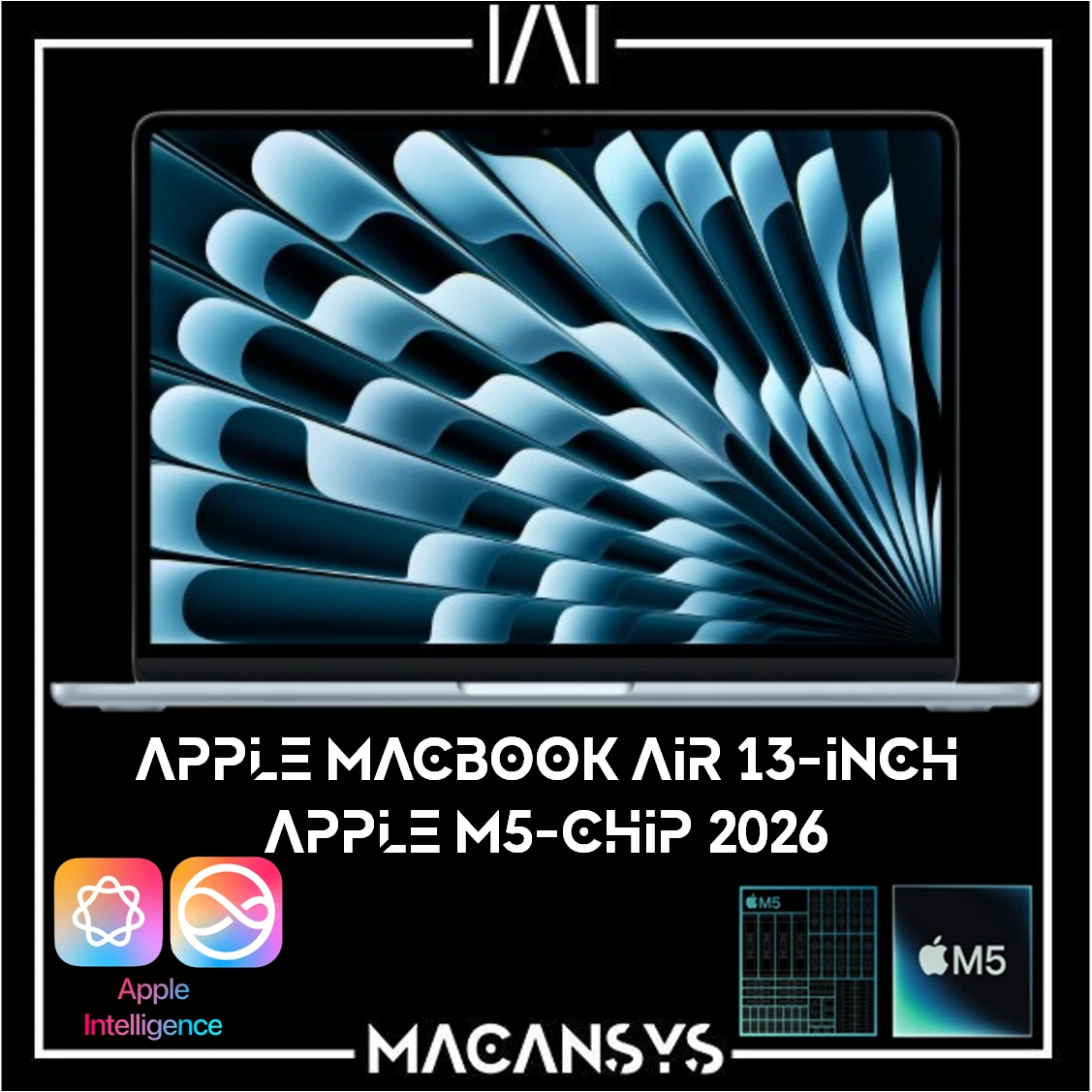 Apple MacBook Air 13 Inch M5 2026 10C CPU 8C GPU 16 GB 512 GB Sky Blue MDHH4BA