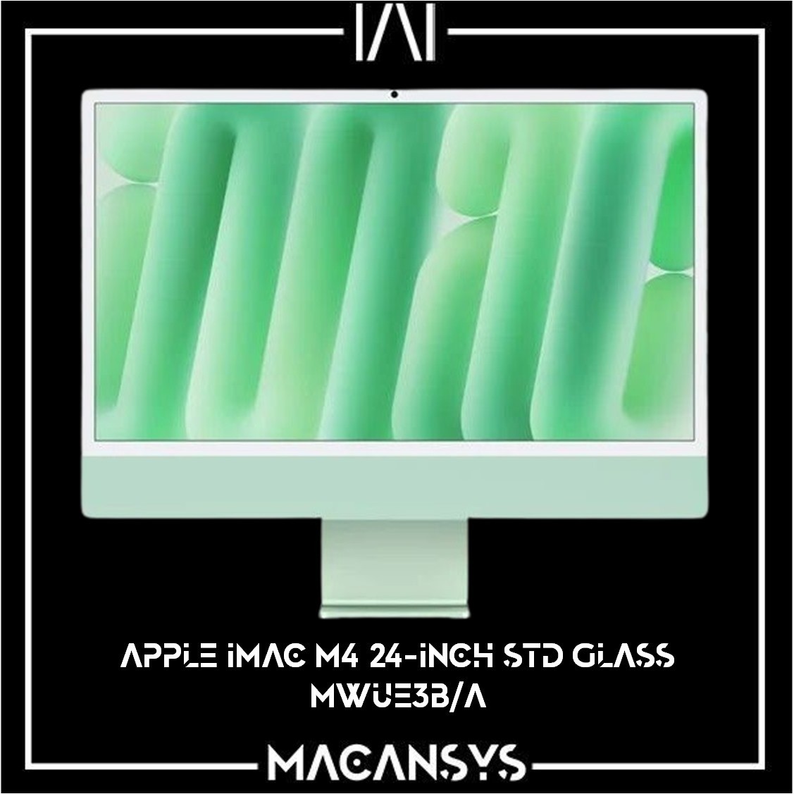 Apple iMac 45K 24 Inch M4 8C CPU 8 C GPU 16 Gb 256 GB Std Glass Green MWUE3BA 177487652048